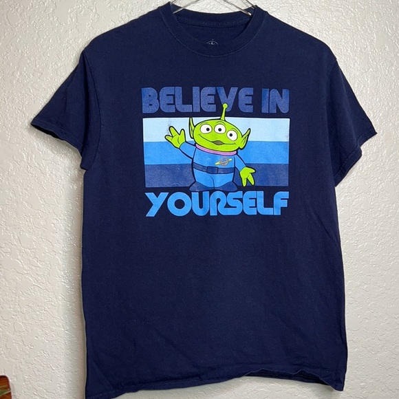 “Believe In Yourself” Toy Story Alien Graphic T Shirt - Picture 2 of 5